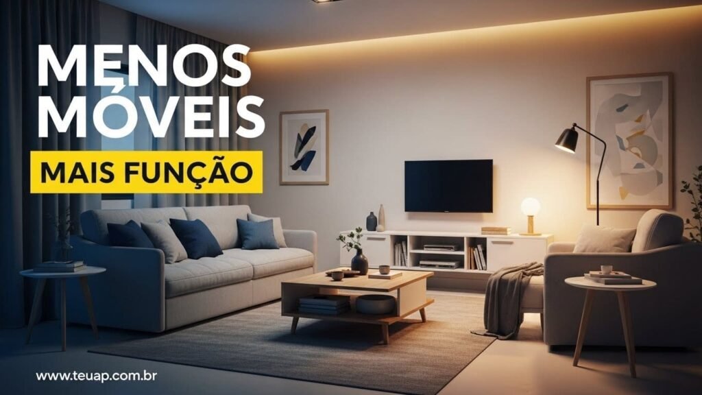 MENOS MÓVEIS, MAIS FUNÇÃO