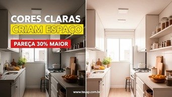 CORES CLARAS NAS PAREDES CRIAM ILUSÃO DE ESPAÇO