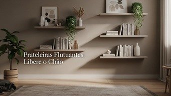 Prateleiras Flutuantes: Libere o Chão e Ganhe Ar Livre