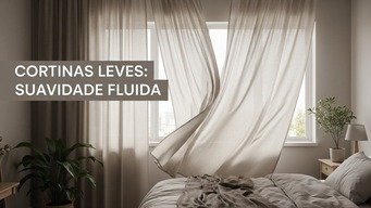 Cortinas Leves: Controle Luz e Adicione Suavidade Fluida