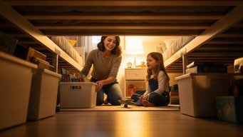 Caixas Rolantes Sob a Cama