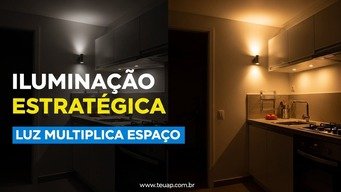 ILUMINAÇÃO ESTRATÉGICA MULTIPLICA O ESPAÇO VISUALMENTE