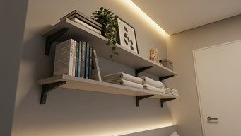 Instale Prateleiras Flutuantes para Organização Inteligente