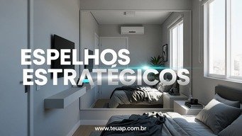 Invista em Espelhos Estratégicos para Criar Profundidade