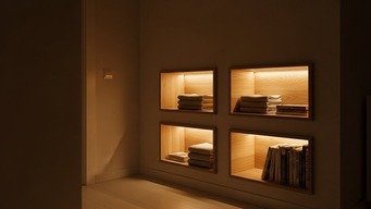 Nichos Iluminados: Crie Pausas de Luz e Armazenamento