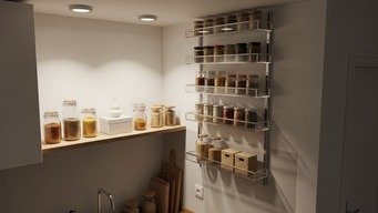 Prateleiras Flutuantes: Maximize Armários Rasos com Camadas Inteligentes