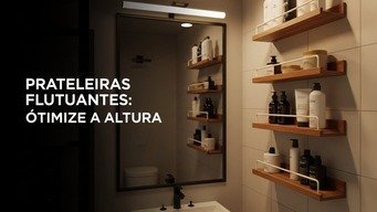 Use Prateleiras Flutuantes: Otimize Altura sem Bagunça Visual