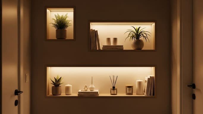 Nichos Iluminados – Funcionalidade com Estilo