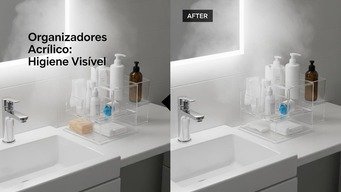 Adote Organizadores de Acrílico Transparente: Higiene sem Esconder Nada