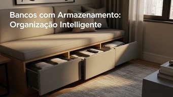 Bancos com Armazenamento: Sente-se com Organização Inteligente