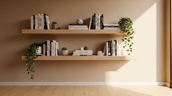 Prateleiras Flutuantes: Organização sem Peso Visual