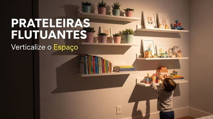 Prateleiras Flutuantes: Verticalize o Espaço
