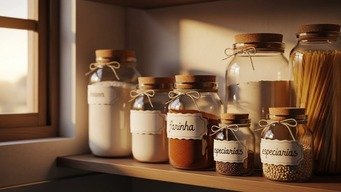 Potes com Etiquetas Personalizadas: Organização Visual que Encanta