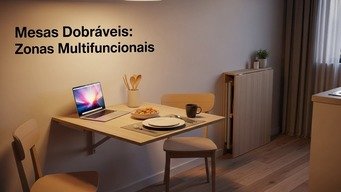Mesas Dobráveis: Flexibilidade para Zonas Multifuncionais