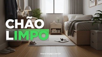 Mantenha o Chão Limpo e Organizado para Ampliar Visualmente