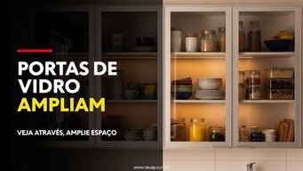 PORTAS COM VIDRO OU ESPELHO AMPLIAM VISUALMENTE
