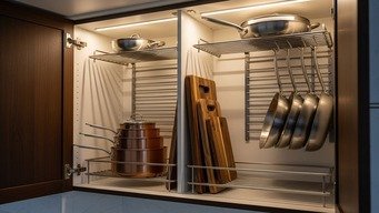 Suportes para Potes na Porta do Armário: Espaço Escondido Revelado