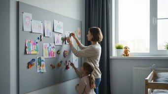 Painéis de Feltro Magnéticos para Arte e Armazenamento