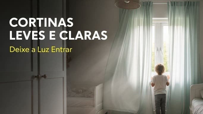 Cortinas Leves e Claras: Deixe a Luz Entrar
