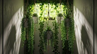 Plantas Suspensas: Verde Vertical para Ar Puro e Vida
