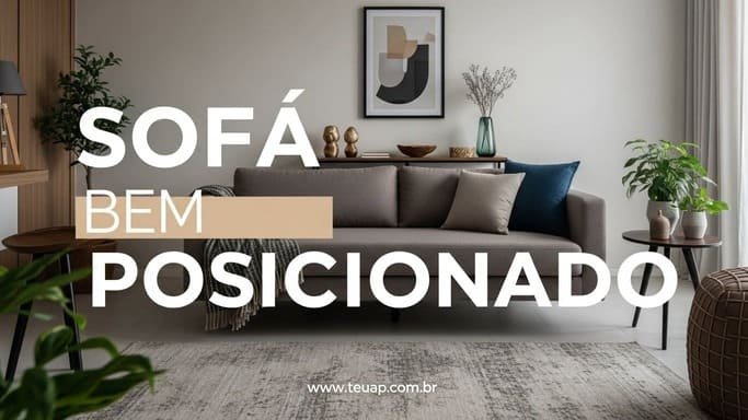 Sofá Bem Posicionado: Libere o Espaço Central