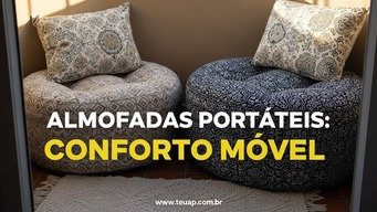 Adicione Almofadas e Pufes Portáteis