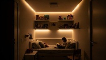 Utilize Iluminação LED em Camadas para Sensação de Abertura