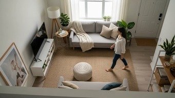 Delimite Zonas com Tapetes para Fluxo Natural