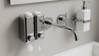 Dispensers de Sabão Montados: Elegância Limpa e Sem Bagunça