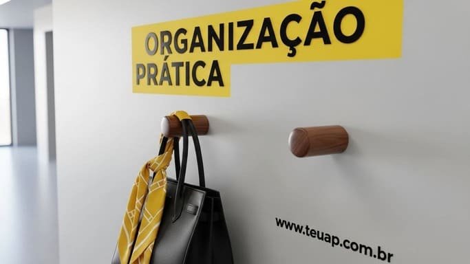 Ganchos Minimalistas para Organização