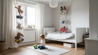 Incorpore Elementos Verticais como Redes de Brinquedos