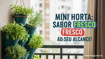 Mini Horta Suspensa: Sabor Fresco ao Seu Alcance