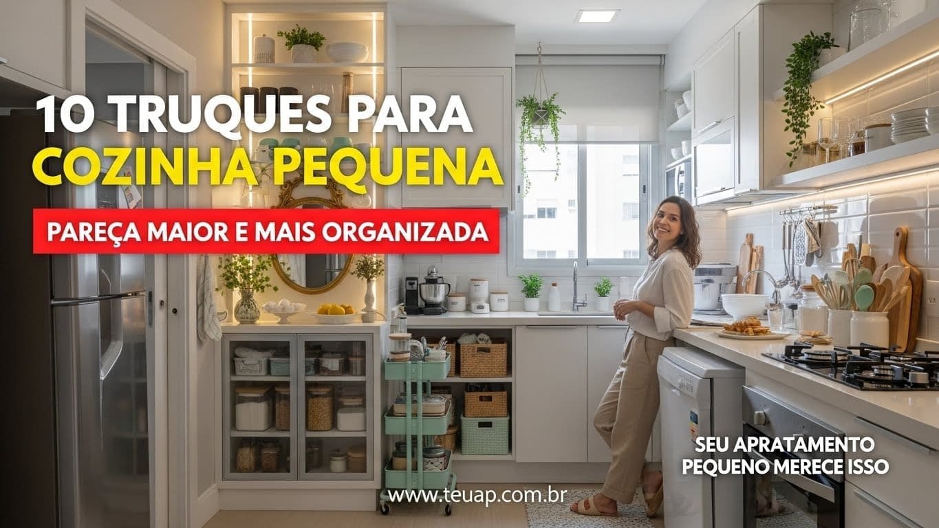 10 Truques para Cozinha Pequena Parecer Maior e Mais Organizada