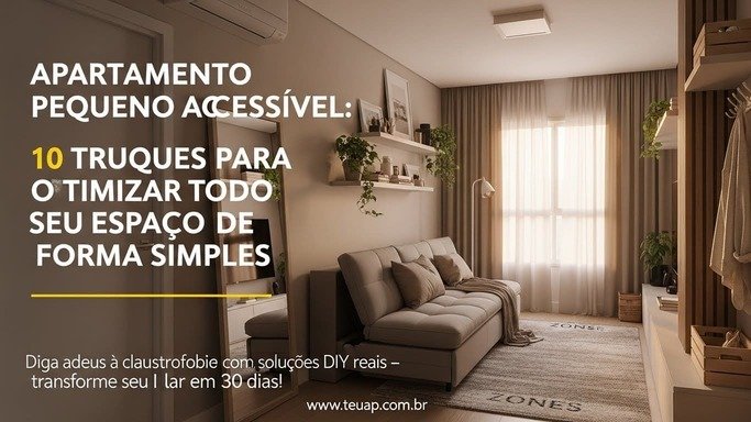 Apartamento Pequeno: 10 Truques Acessíveis para Otimizar Espaço