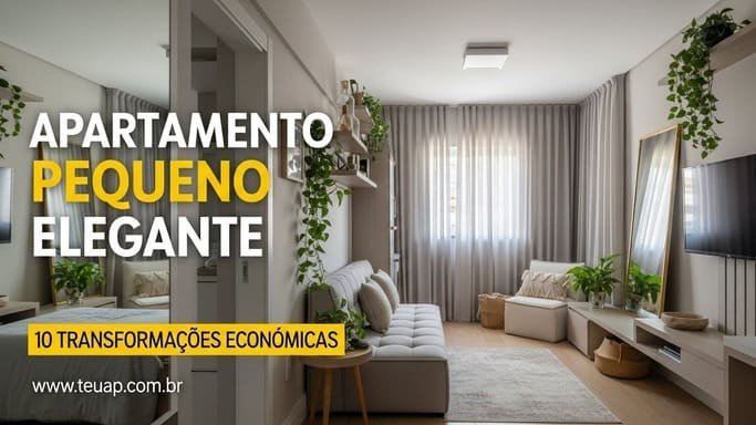 Apartamento Pequeno Elegante: 10 Transformações Elegantes e Econômicas