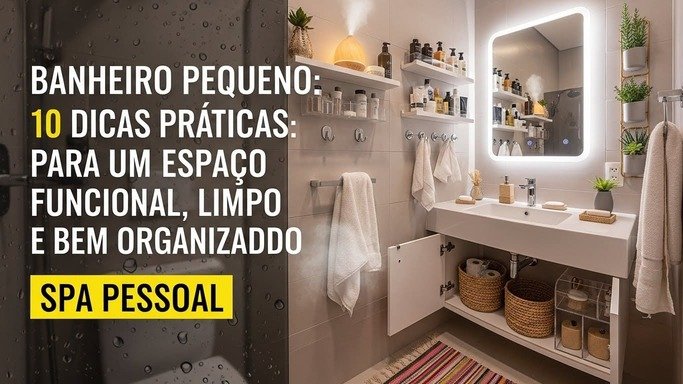 Banheiro Pequeno: 10 Dicas Práticas para um Espaço Funcional, Limpo e Bem Organizado