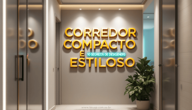 Corredor Compacto e Estiloso: 10 Segredos de Designers para um Espaço Estiloso