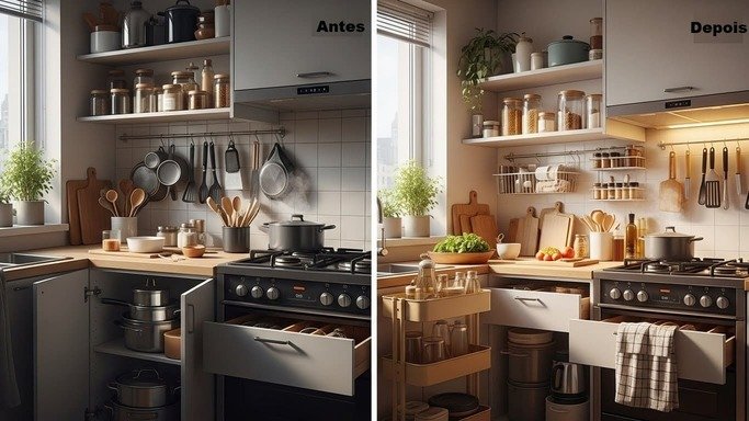 Cozinha Pequena: 10 Truques para Organização de Cozinha Estilosa