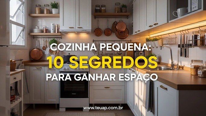 Cozinha Pequena Sem Espaço: 10 Segredos para Ganhar 40% de Espaço Agora