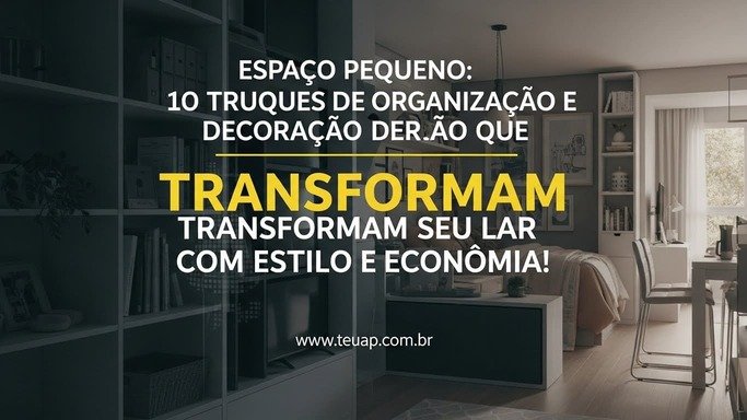 Decoração Apartamento Pequeno: 10 Truques de Organização e Decoração que Transformam Seu Lar com Estilo e Economia!