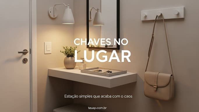 “Estação de chaves” que funciona de verdade (e não vira enfeite)