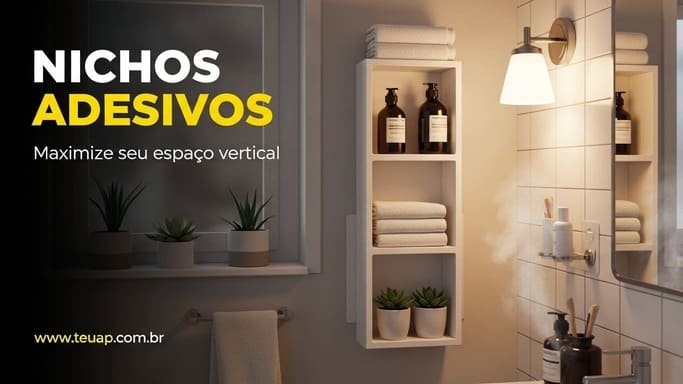 Nichos Adesivos: Maximize o Espaço Vertical