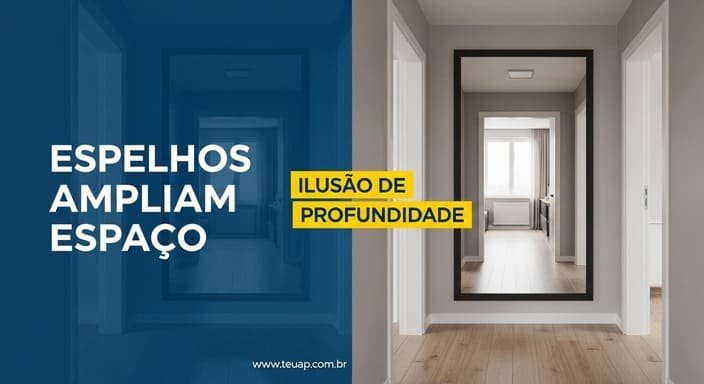 Use Espelhos para Ampliar a Sensação de Espaço