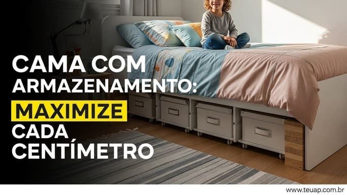 Cama com Armazenamento Integrado: Multifuncionalidade em Ação
