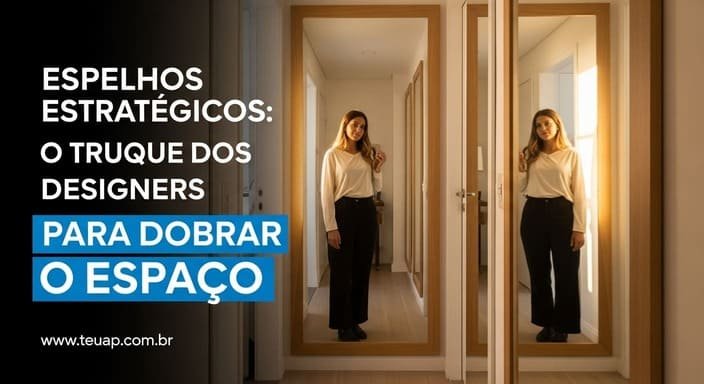 Espelhos Estratégicos: O Truque dos Designers para Dobrar o Espaço