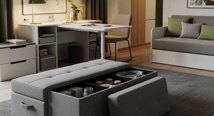Invista em Móveis Multifuncionais
