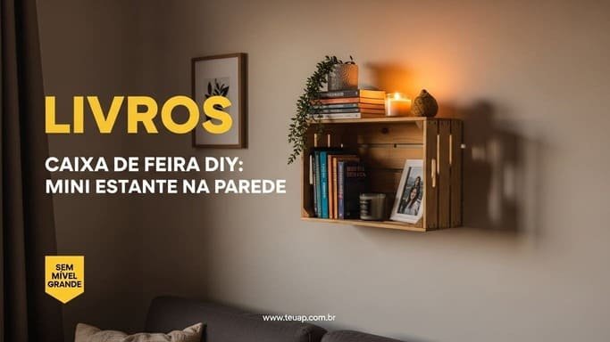 Mini estante para livros (sem precisar de móvel grande)