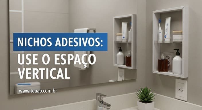 Explore o Espaço Vertical com Nichos Adesivos