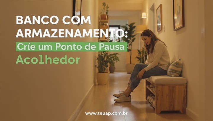 Banco com Armazenamento: Crie um Ponto de Pausa Acolhedor
