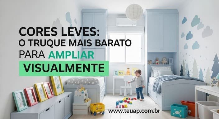 Cores claras + contraste inteligente: o jeito mais barato de ampliar visualmente